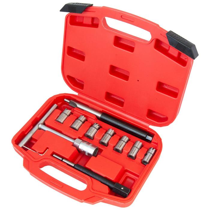 Набор для притирки седел форсунок дизельного ДВС AV Steel AV-920027, 10 предметов
Набор для притирки седел форсунок дизельного ДВС AV Steel AV-920027, 10 предметов