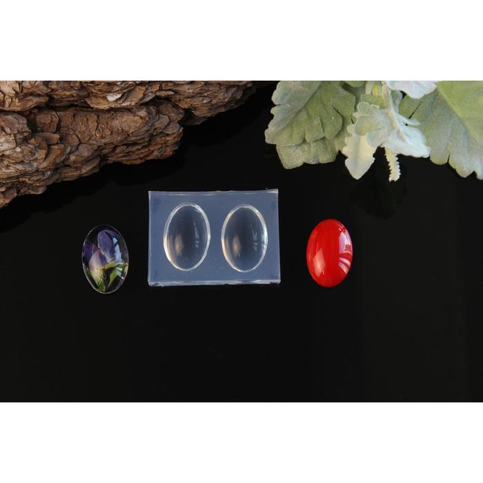 Силиконовый молд овальных линз, Л-102, 25 × 18 мм, h-6 мм
Силиконовый молд овальных линз, Л-102, 25 × 18 мм, h-6 мм