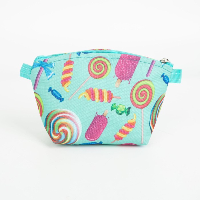 фото Косметичка на молнии, цвет мятный