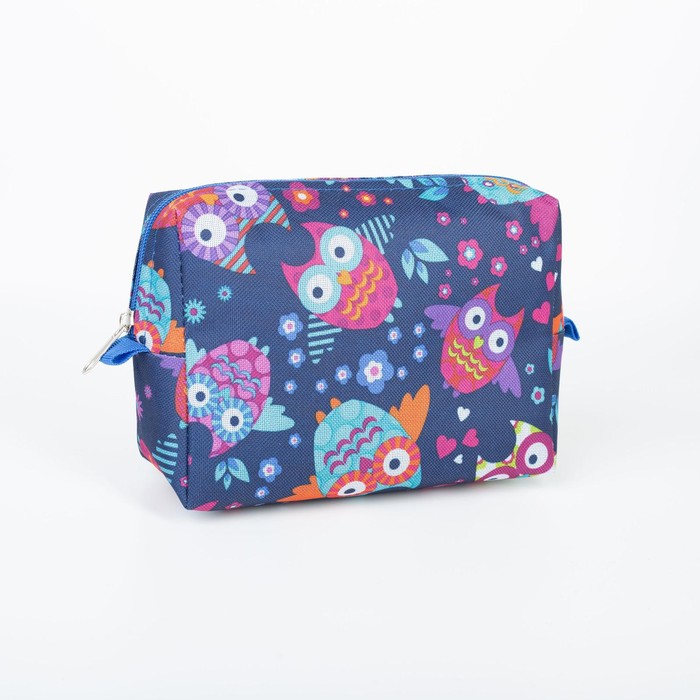 фото Косметичка на молнии, цвет синий
