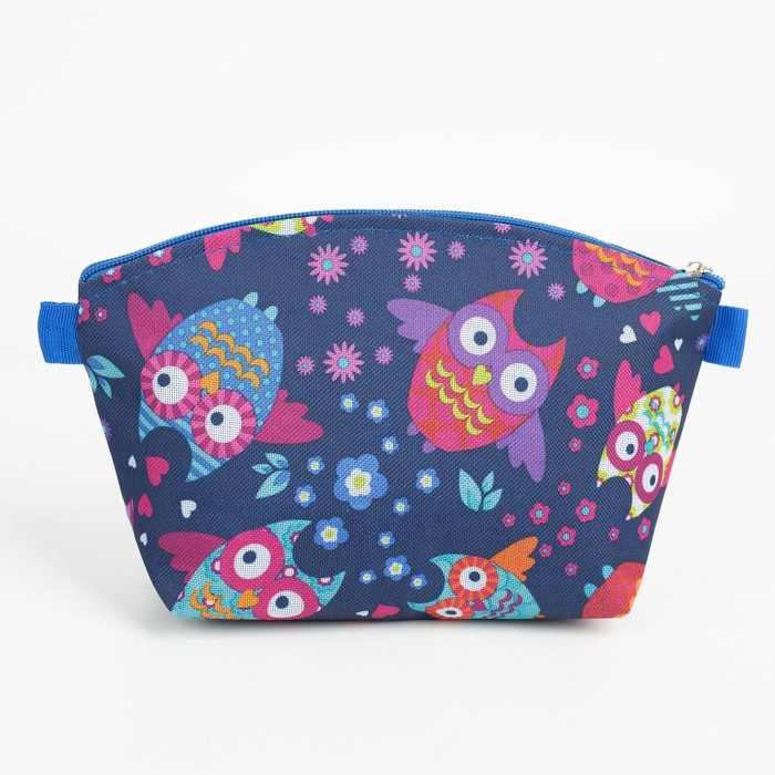 фото Косметичка на молнии, цвет синий