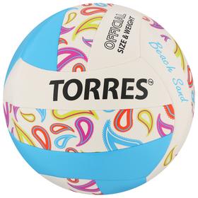 Мяч волейбольный пляжный TORRES Beach Sand Blue, размер 5, синтетическая кожа (ТПУ),машинная сшивка, бутиловая камера, бел-
Мяч волейбольный пляжный TORRES Beach Sand Blue, размер 5, синтетическая кожа (ТПУ),машинная сшивка, бутиловая камера, бел-