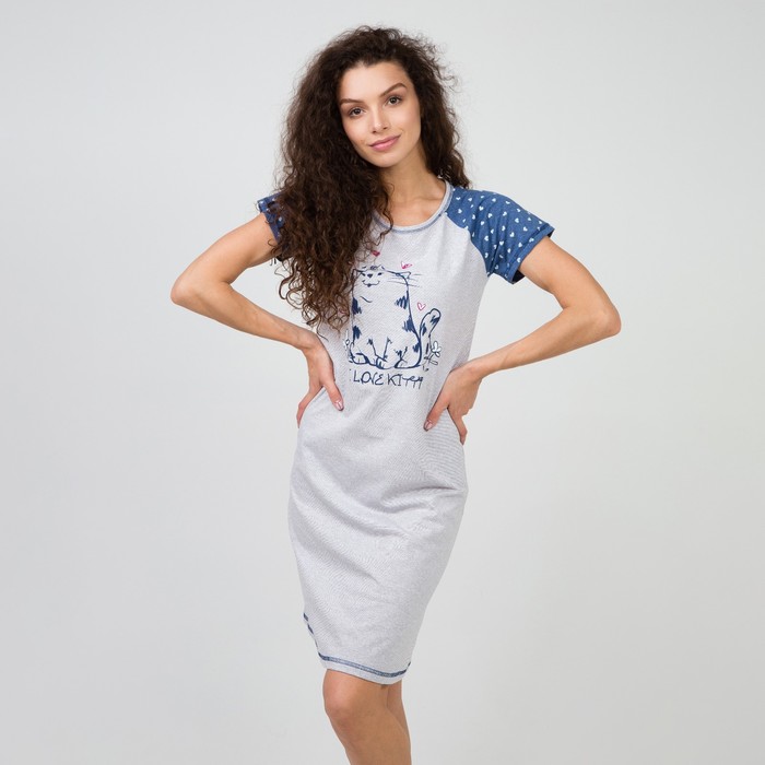 Туника женская, цвет меланж серый, размер 46
Туника женская, цвет меланж серый, размер 46