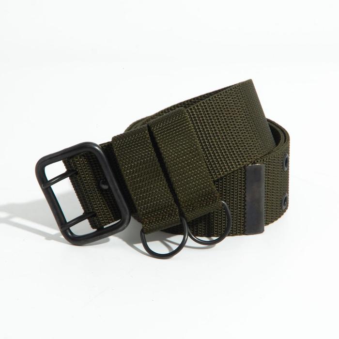 Ремень военный мужской, ширина 5 см, пряжка металл, цвет оливковый 
Ремень военный мужской, ширина 5 см, пряжка металл, цвет оливковый