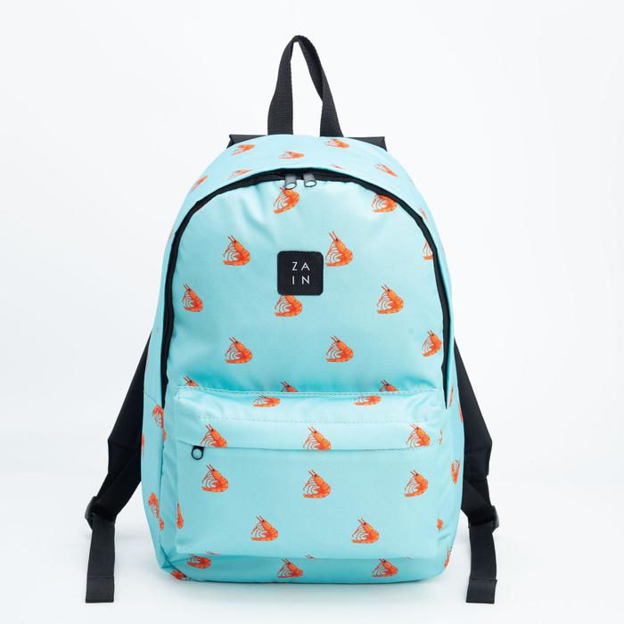 Рюкзак, отдел на молнии, наружный карман, цвет бирюзовый, «Креветки»
Рюкзак, отдел на молнии, наружный карман, цвет бирюзовый, «Креветки»