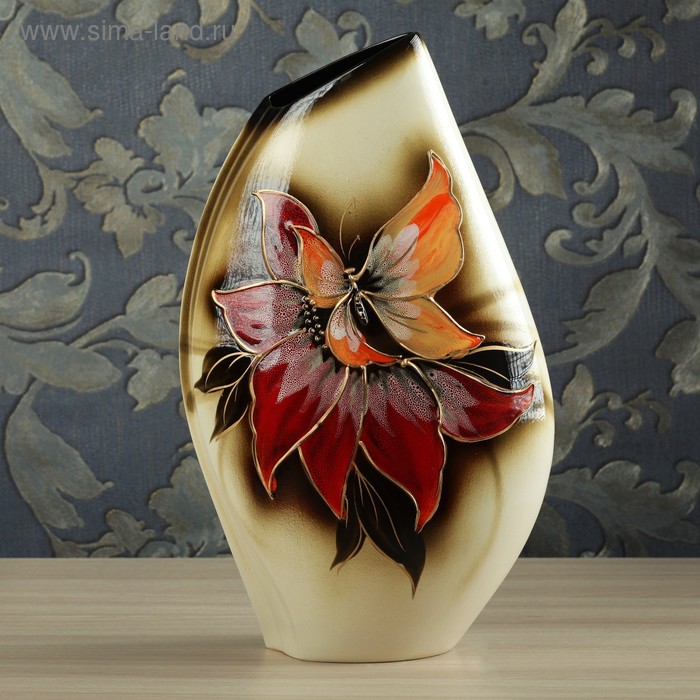 Ваза керамическая "Каприз", напольная, разноцветная, 44 см
Ваза керамическая "Каприз", напольная, разноцветная, 44 см