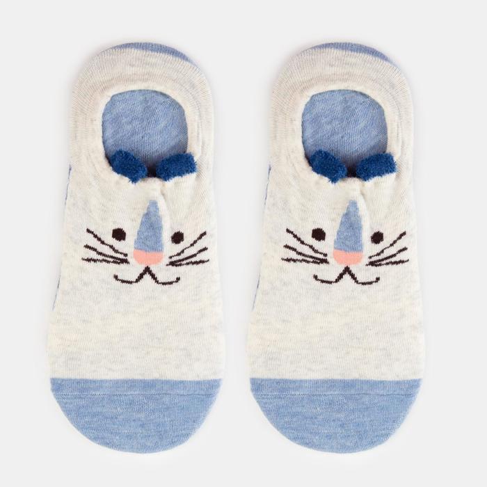 Носки-невидимки женские «Мышка» цвет голубой, размер 23-25 (36-40)
Носки-невидимки женские «Мышка» цвет голубой, размер 23-25 (36-40)