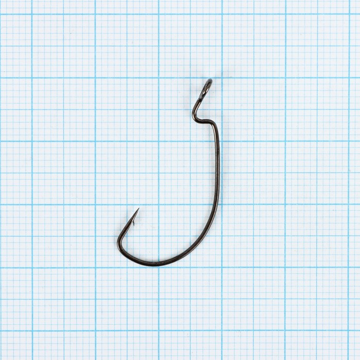 фото Крючки офсетные yugana wide range worm big eye № 6, 4 шт в упак.