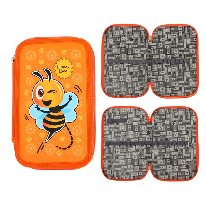 Пенал 2 секции «Пчёлы», 120 х 205 мм, с блёстками
Пенал 2 секции «Пчёлы», 120 х 205 мм, с блёстками