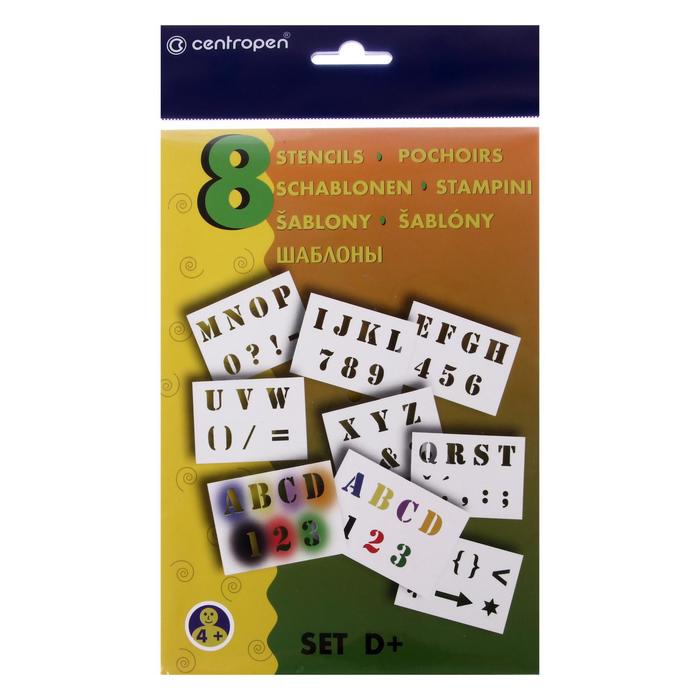 Набор трафаретов для рисования, Centropen D+
Набор трафаретов для рисования, Centropen D+