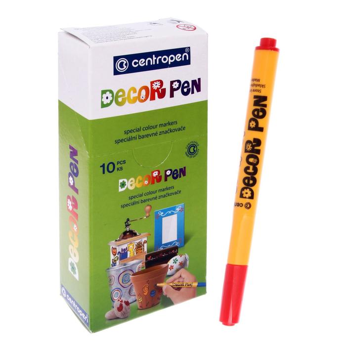 Маркер для декора 3,9 мм, Centropen 2738, линия 1,5 мм, красный
Маркер для декора 3,9 мм, Centropen 2738, линия 1,5 мм, красный