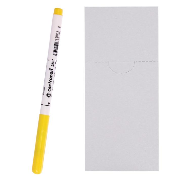 Маркер для доски 3.8 мм, Centropen 2507, линия 1-2 мм, желтый
Маркер для доски 3.8 мм, Centropen 2507, линия 1-2 мм, желтый