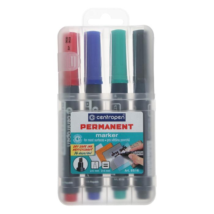 Набор маркеров перманентных, 4 цветов, Centropen 8510, 5.0 мм диаметр, линия письма 2.5 мм, пластиковая упаковка
Набор маркеров перманентных, 4 цветов, Centropen 8510, 5.0 мм диаметр, линия письма 2.5 мм, пластиковая упаковка