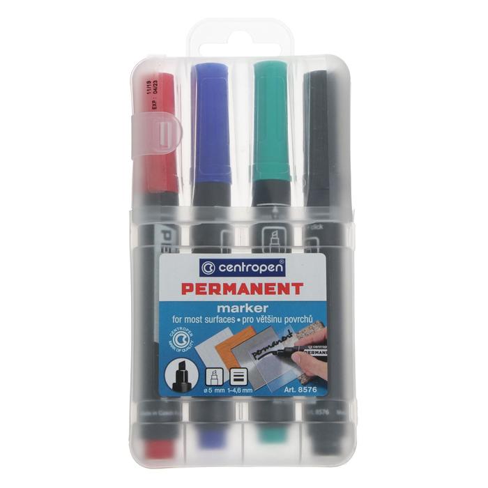 Набор маркеров перманентных, 4 цвета, 1-4.6 мм Centropen 8576, скошенные, пластиковая упаковка
Набор маркеров перманентных, 4 цвета, 1-4.6 мм Centropen 8576, скошенные, пластиковая упаковка
