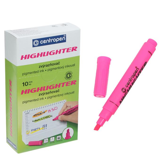 Маркер текстовыделитель, Centropen Highlighter 8552, 5.0 мм, розовый 
Маркер текстовыделитель, Centropen Highlighter 8552, 5.0 мм, розовый