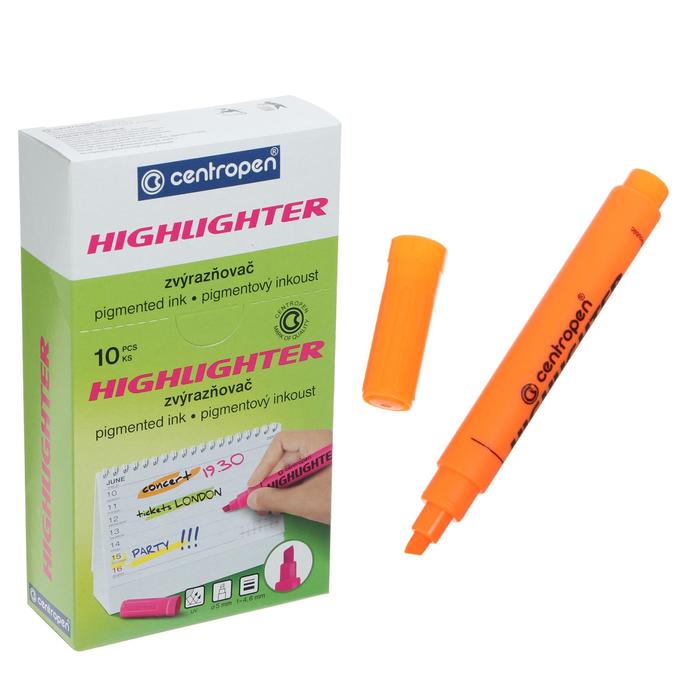 Маркер текстовыделитель, Centropen Highlighter 8552, 5.0 мм, оранжевый
Маркер текстовыделитель, Centropen Highlighter 8552, 5.0 мм, оранжевый