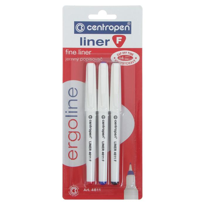 Набор ручек капиллярных, 3 цвета, 0.8 мм, Centropen 4611, линия 0,3 мм, длина письма 1500 м, блистер
Набор ручек капиллярных, 3 цвета, 0.8 мм, Centropen 4611, линия 0,3 мм, длина письма 1500 м, блистер