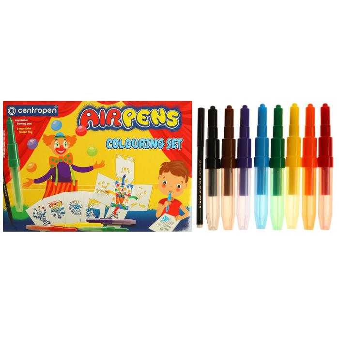 Фломастеры-блопены 9 цветов, Centropen 1500/09 AirPens Colouring Set
Фломастеры-блопены 9 цветов, Centropen 1500/09 AirPens Colouring Set