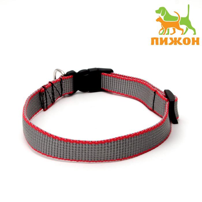 Ошейник капроновый, фастекс с замком, 50 х 2 см, ОШ до 50 см, серый с красн. полосой
Ошейник капроновый, фастекс с замком, 50 х 2 см, ОШ до 50 см, серый с красн. полосой