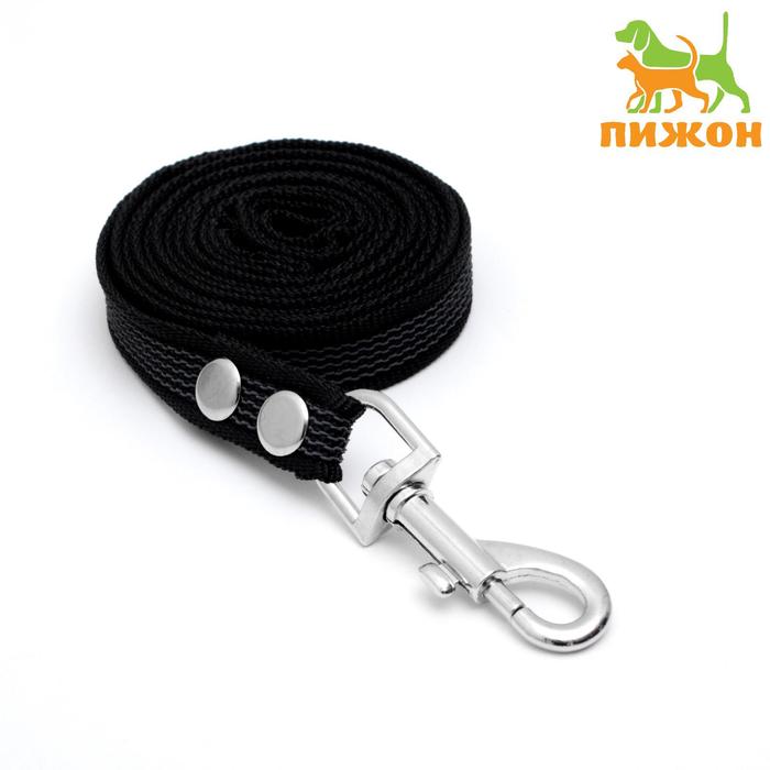 Поводок капроновый с латексной нитью, 2 м х 2 см, чёрный
Поводок капроновый с латексной нитью, 2 м х 2 см, чёрный