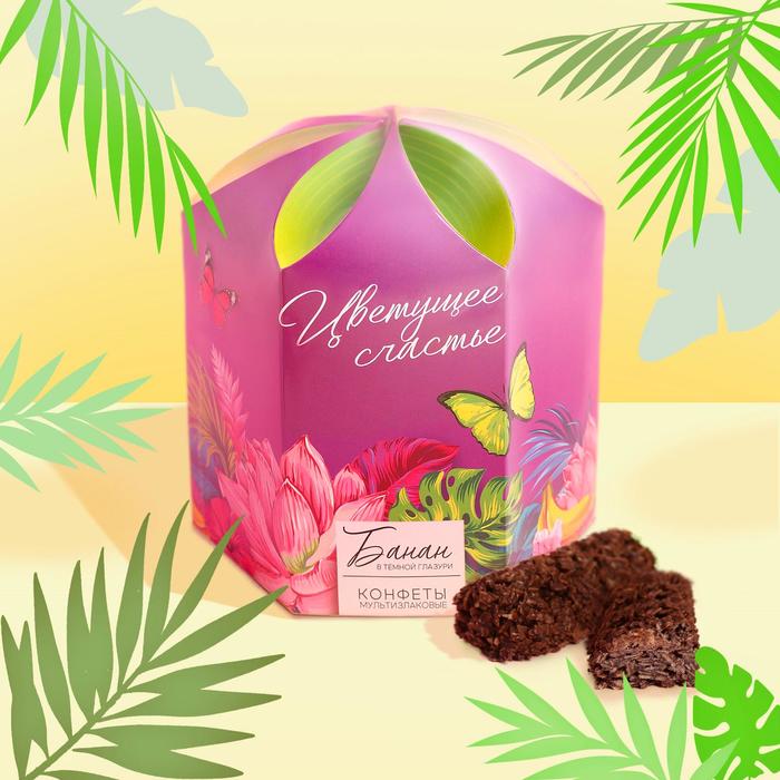 Конфеты мультизлаковые «Цветущее счастье», банан в темной глазури, 150 г.
Конфеты мультизлаковые «Цветущее счастье», банан в темной глазури, 150 г.