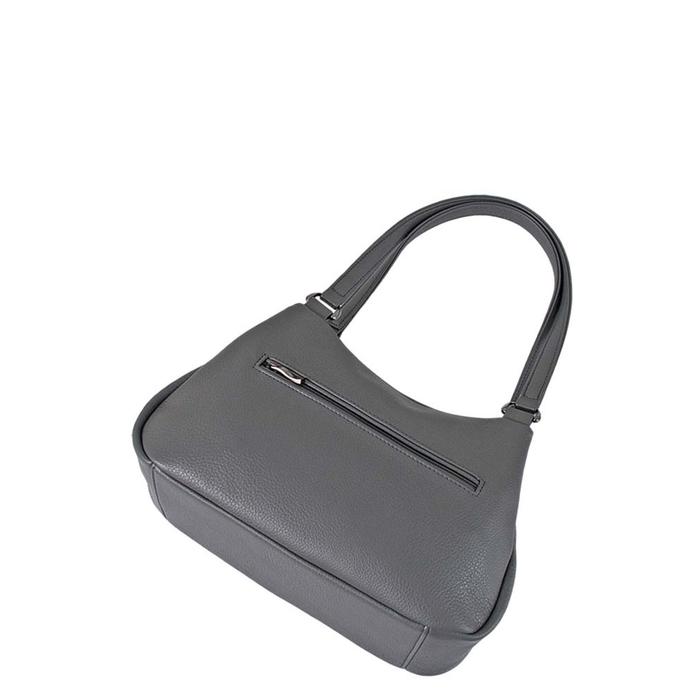 фото Сумка мешок иск.кожа, отдел на молнии, цвет серый 25х11х21см bagsland