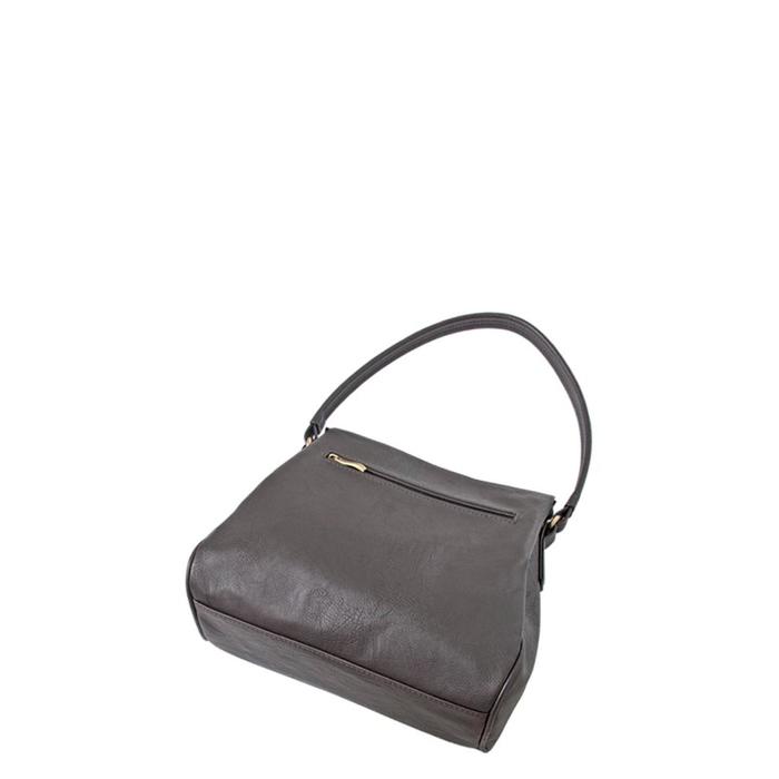 фото Сумка мешок иск.кожа, отдел на молнии, цвет коричневый 27х7,5х24см bagsland