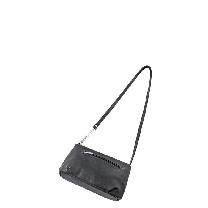 фото Сумка кросс-боди иск.кожа, отдел на молнии, цвет черный 24х6х15см bagsland