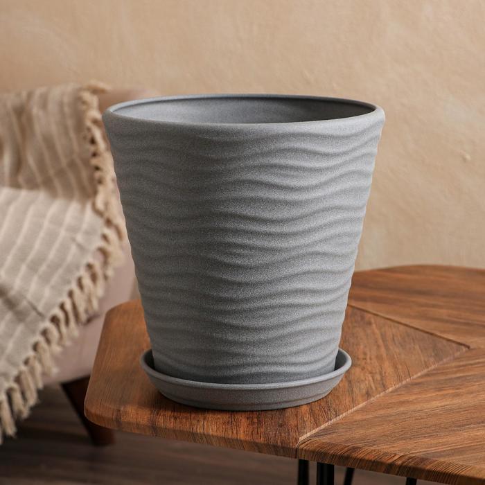 Горшок для цветов "Новая волна", крошка, металлик, 9 л
Горшок для цветов "Новая волна", крошка, металлик, 9 л