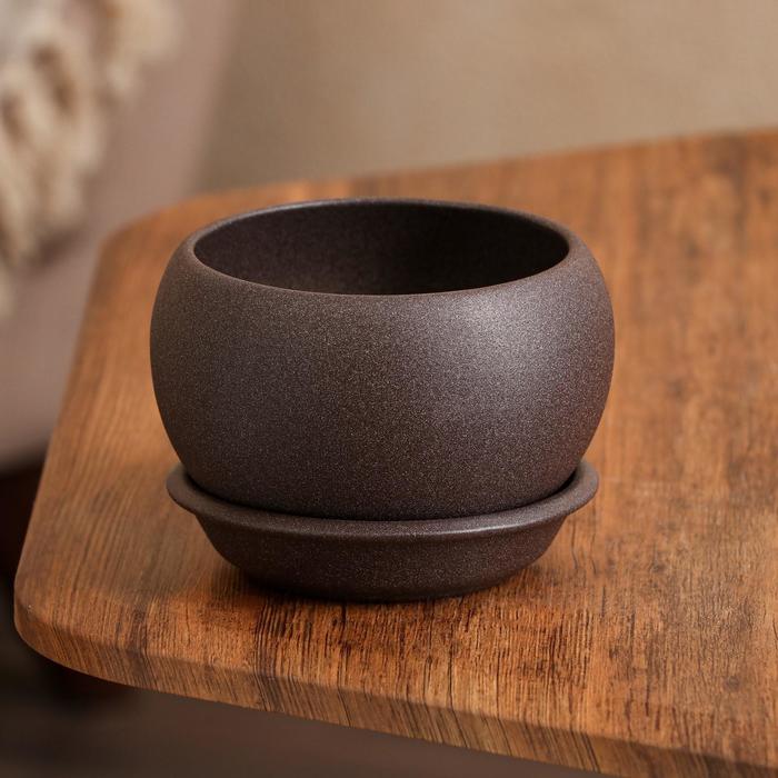 Горшок для цветов "Шар", крошка, шоколад, 0.4 л
Горшок для цветов "Шар", крошка, шоколад, 0.4 л