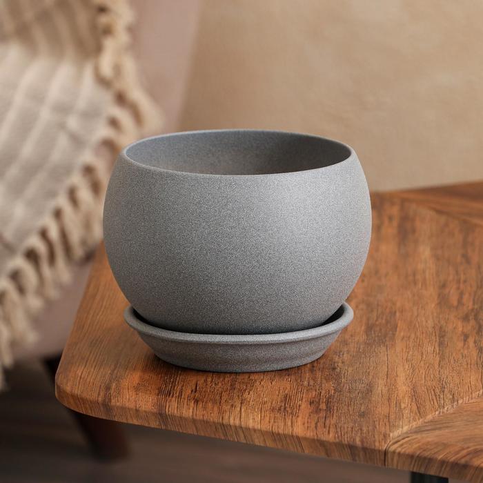 Горшок для цветов "Шар", крошка, металлик, керамика, 1.4 л
Горшок для цветов "Шар", крошка, металлик, керамика, 1.4 л