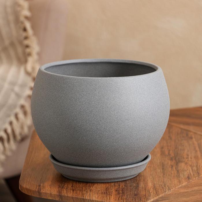 Горшок для цветов "Шар", крошка, металлик, керамика, 4.1 л
Горшок для цветов "Шар", крошка, металлик, керамика, 4.1 л