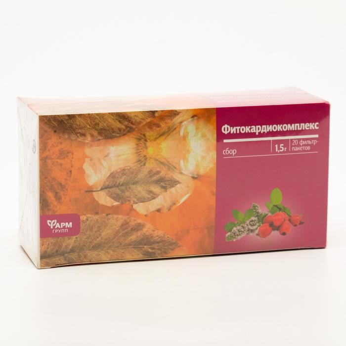 Фитокардиокомплекс, 20 фильтр пакетов по 1.5 г
Фитокардиокомплекс, 20 фильтр пакетов по 1.5 г