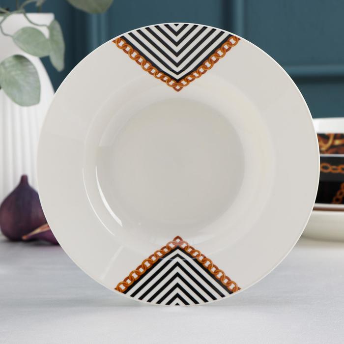 Тарелка суповая Magistro «Бернардо», d=20,2 см
Тарелка суповая Magistro «Бернардо», d=20,2 см