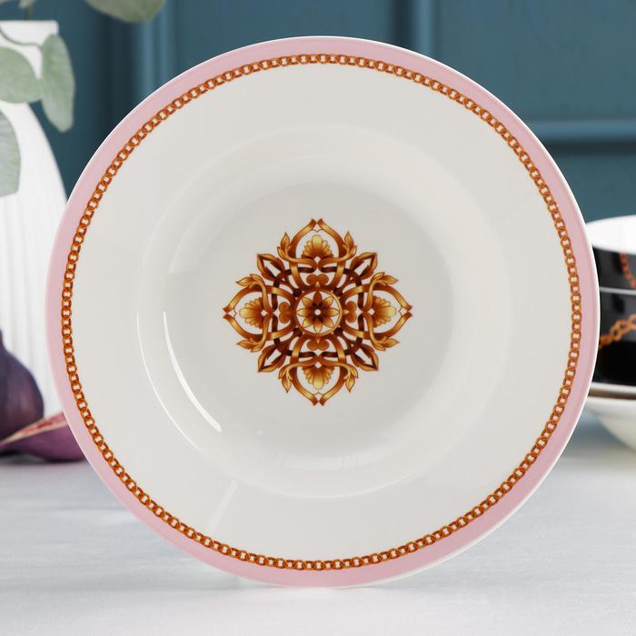 Тарелка фарфоровая суповая Magistro «Миледи», 480 мл, d=20,2 см
Тарелка фарфоровая суповая Magistro «Миледи», 480 мл, d=20,2 см