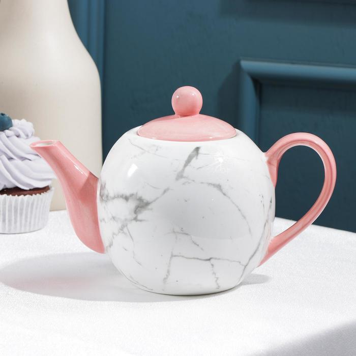 Чайник заварочный Magistro «Розовый мрамор», 800 мл
Чайник заварочный Magistro «Розовый мрамор», 800 мл