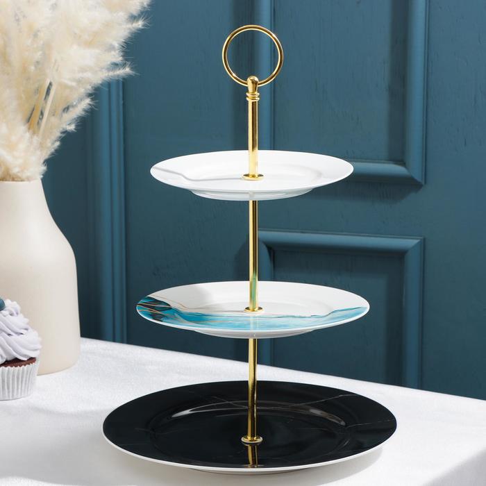 Блюдо 3-х ярусное Magistro «Мраморный бриз», 15/18/23 см
Блюдо 3-х ярусное Magistro «Мраморный бриз», 15/18/23 см