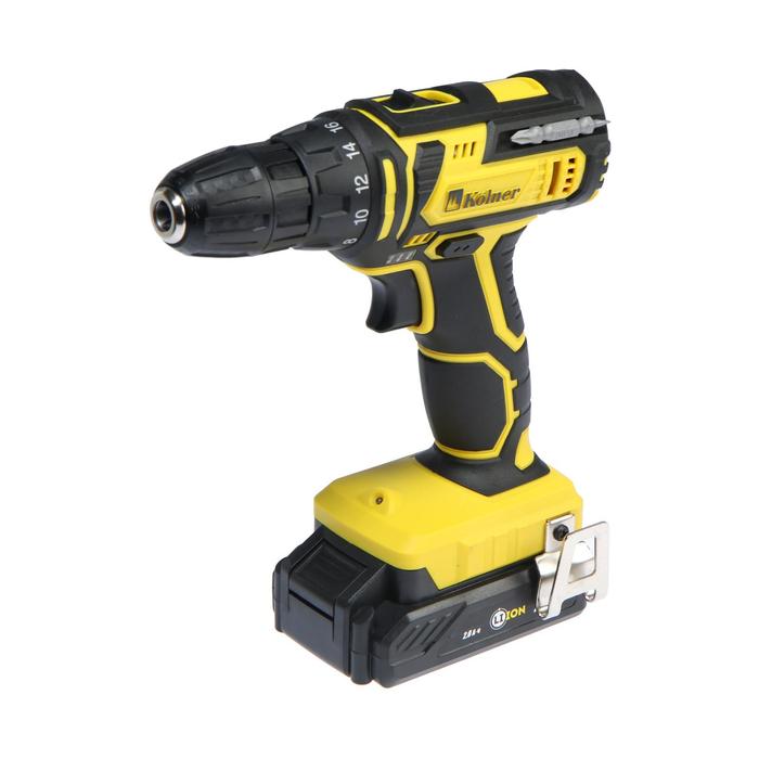 Дрель-шуруповерт Kolner KCD 20L, 20 В, 400/1450 об/мин, 30/21 Нм, 2 Ач, Li-on, подсветка
Дрель-шуруповерт Kolner KCD 20L, 20 В, 400/1450 об/мин, 30/21 Нм, 2 Ач, Li-on, подсветка