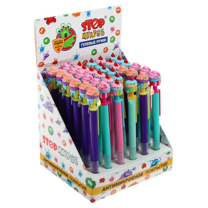 Ручка гелевая автоматическая 0.5мм «StopМикроб» Пироженка, чернила синие, МИКС
Ручка гелевая автоматическая 0.5мм «StopМикроб» Пироженка, чернила синие, МИКС