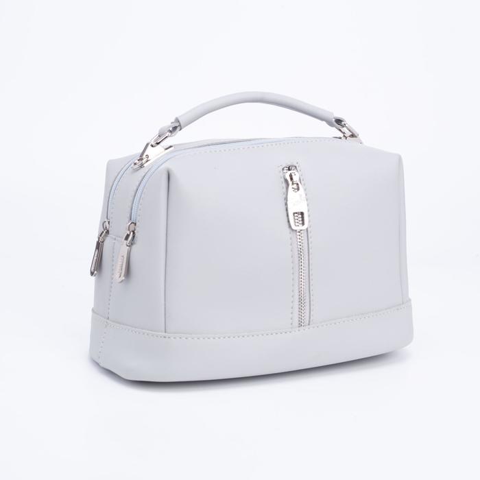 Сумка женская, отдел на молнии, длинный ремень, 2 наружных кармана, цвет серый
Сумка женская, отдел на молнии, длинный ремень, 2 наружных кармана, цвет серый