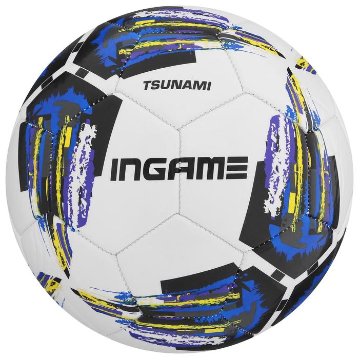 фото Мяч футбольный ingame tsunami №5, цвет синий