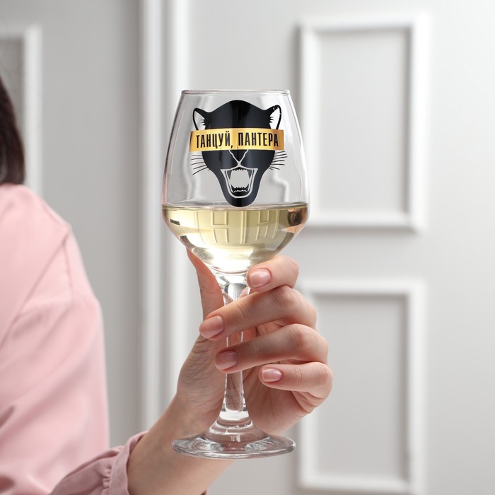 Бокал для вина "Пантера" 350 мл, тип нанесения рисунка: деколь
Бокал для вина "Пантера" 350 мл, тип нанесения рисунка: деколь