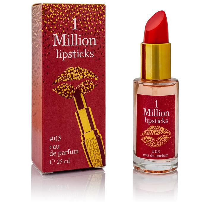 Парфюмерная вода женская 1 Million Lipsticks 03, 25 мл
Парфюмерная вода женская 1 Million Lipsticks 03, 25 мл