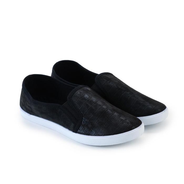 фото Слипоны женские, цвет чёрный, размер 38 ex-tim