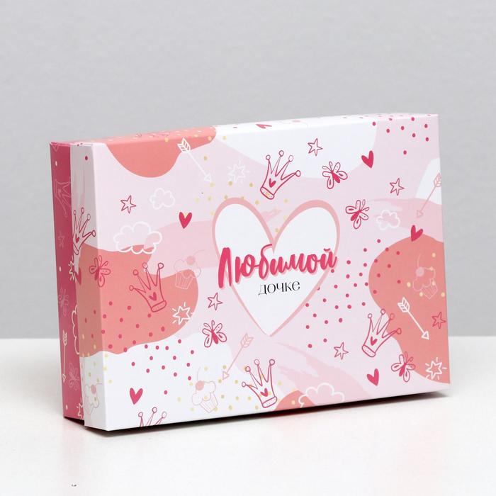 Подарочная коробка сборная "Дочке", 21 х 15 х 5,7 см
Подарочная коробка сборная "Дочке", 21 х 15 х 5,7 см