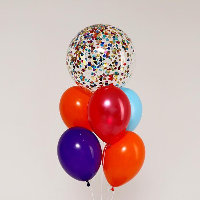 Букет из шаров «Сердечный МИКС», набор 6 шт., полимер 18", латекс 12"
Букет из шаров «Сердечный МИКС», набор 6 шт., полимер 18", латекс 12"