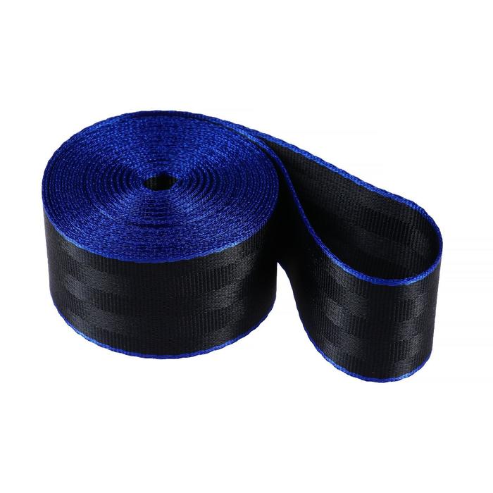 Нейлоновая лента, ремень 4.8 см × 5 м, черный с синим кантом
Нейлоновая лента, ремень 4.8 см × 5 м, черный с синим кантом
