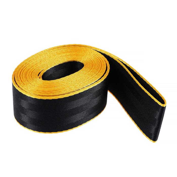 Нейлоновая лента, ремень 4.8 см × 5 м, черный с желтым кантом
Нейлоновая лента, ремень 4.8 см × 5 м, черный с желтым кантом