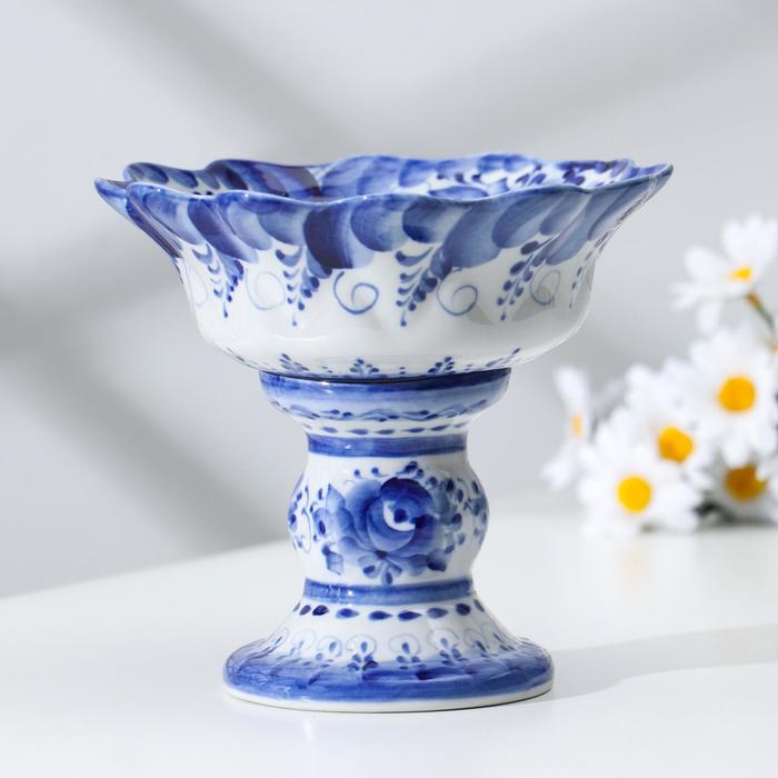 Конфетница "Настя", 16,5х19 см, гжель
Конфетница "Настя", 16,5х19 см, гжель