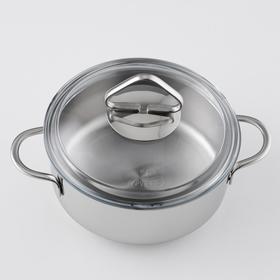 Кастрюля «Гурман-Стекло», 1 л, d=16 см, стеклянная крышка, цвет хромированный
Кастрюля «Гурман-Стекло», 1 л, d=16 см, стеклянная крышка, цвет хромированный